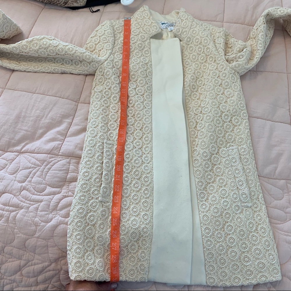 PIM & LARKIN size XS stunning cream jacket with crochet embroidery detail - Picture 12 of 16